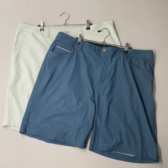 Travis Mathew Shorts Men 40 Gray Blue 1 Short 1 Board Short Lot of 2 * - Picture 1 of 11